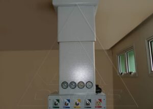Coluna Retrátil para Gases Medicinais Infraestrutura com Gases e Elétrica